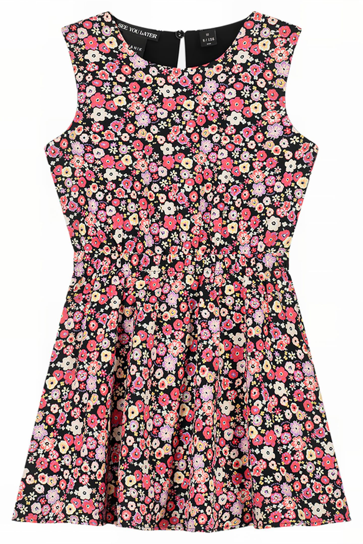 NORA DRESS CANDY PINK/BLACK 1