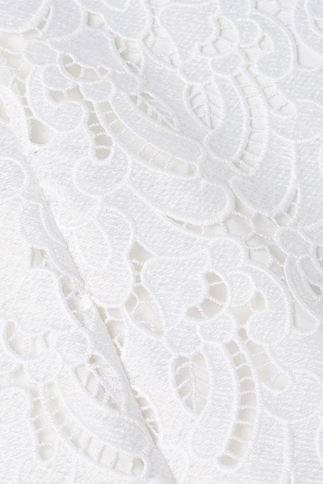 MONA MINI LENGTH LACE DRESS SNOW WHITE 6