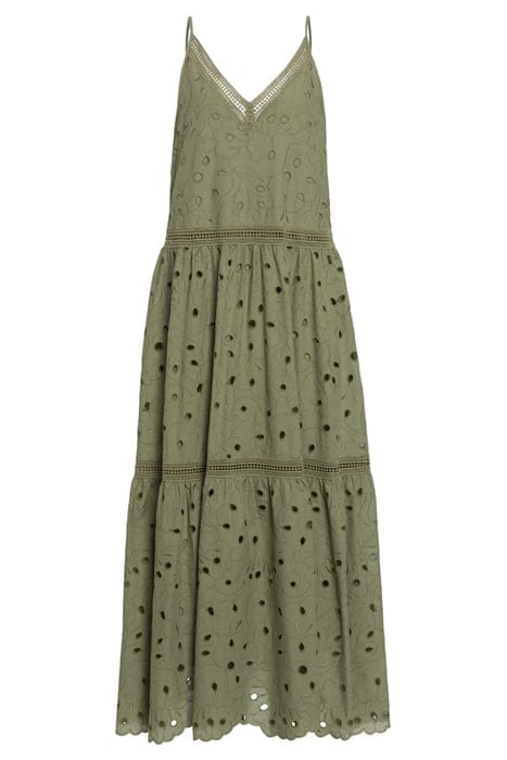 MICHAELA MAXI LENGTH STRAP DRESS MEADOW GREEN 3