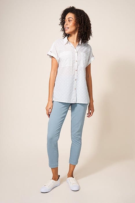 ELLA COTTON SHIRT PALE IVORY 1