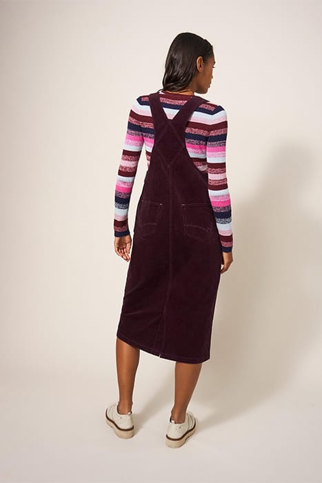 EMMIE CORD MIDI PINNY DARK PLUM 2