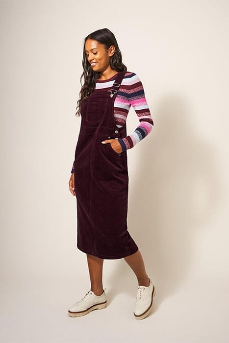 EMMIE CORD MIDI PINNY DARK PLUM 1