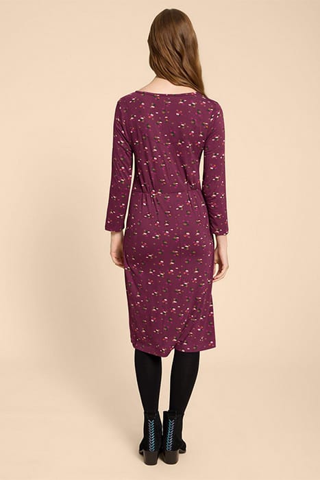 TALLIE ECO VERO JERSEY DRE PURPLE PRINTED 2