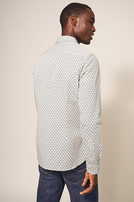 SCANDI GEO PRINTED SHIRT NATURAL 2