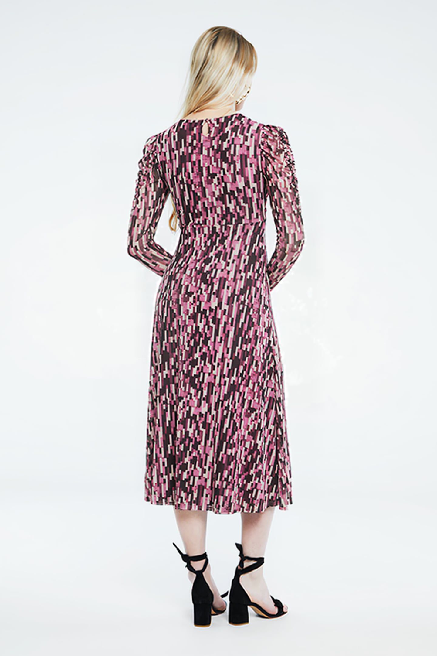 BELLA DRESS PINK MIRAGE/BLACK 2