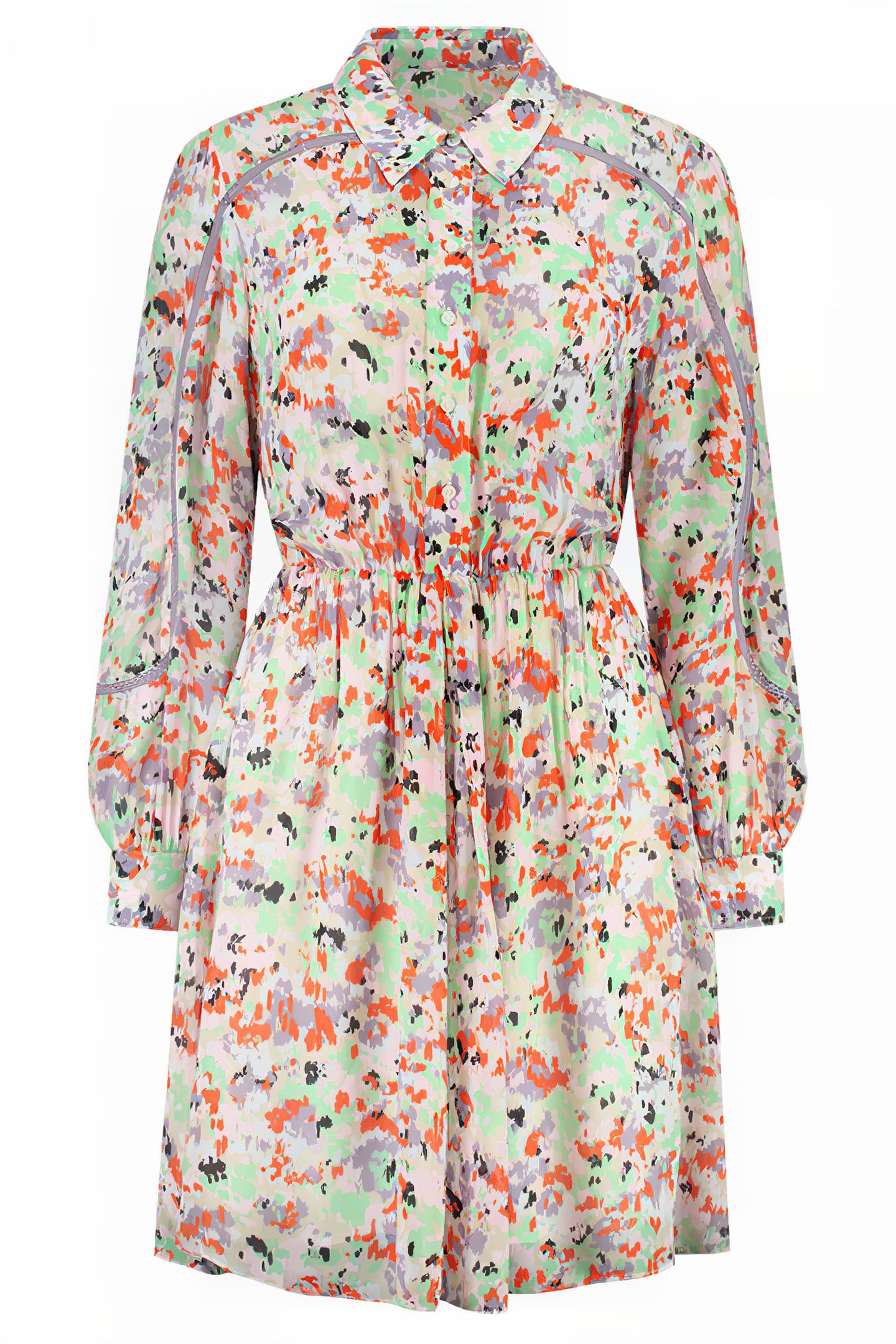 ROMA SHORT DRESS FLOWERFIELD PINK 1