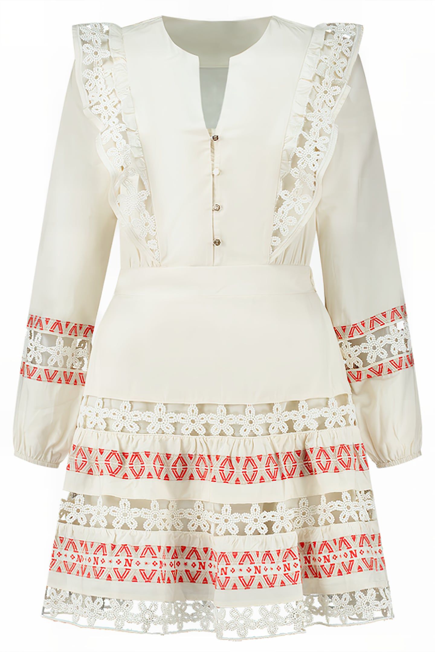 RIANNA DRESS CREAM 1