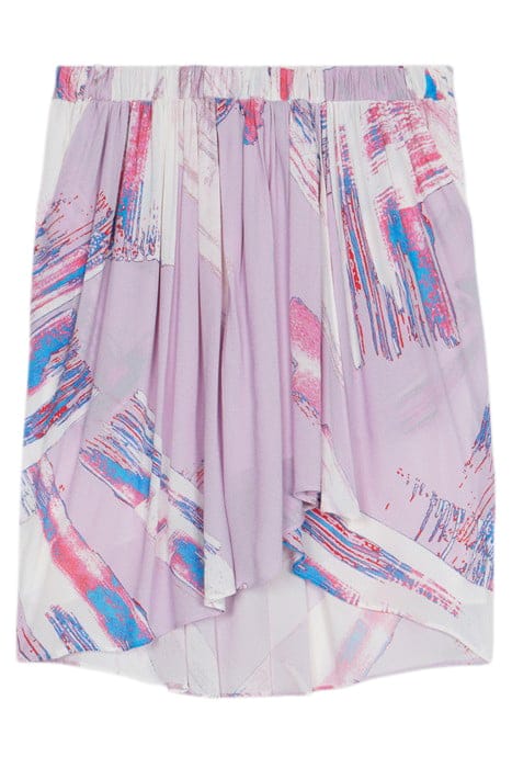 ASHBUR MINI SKIRT IN MULTICO LIGHT IVORY PINK 5
