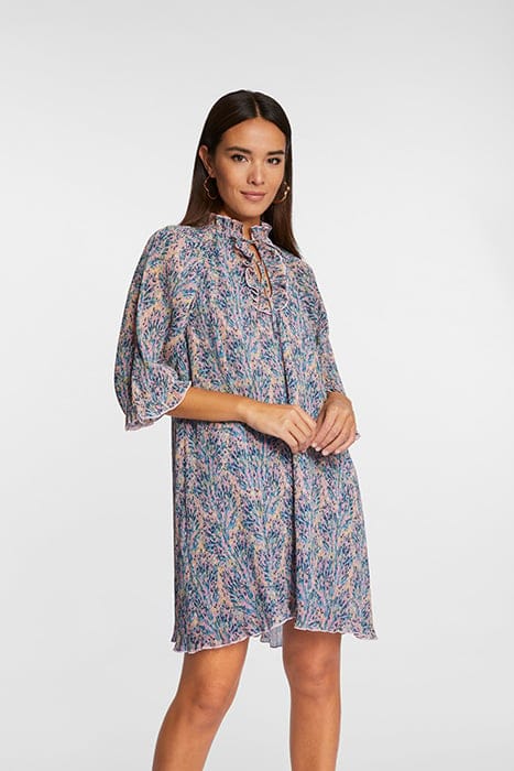 PRINTED PLISSEE DRESS ROSE QUARTZ 3