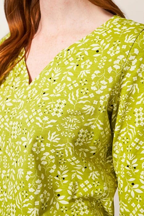 NELLY TEE CHARTREUSE PRINTED 4