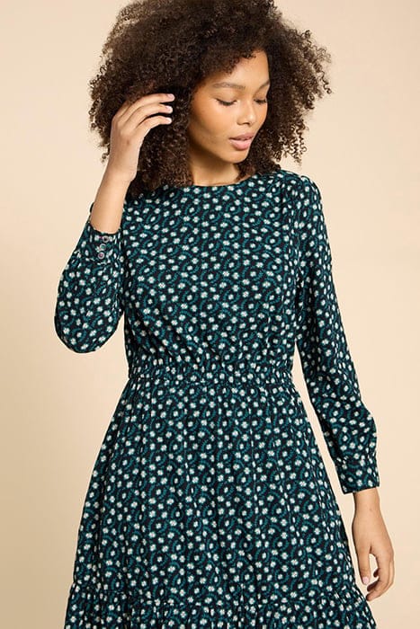 OLIVE JERSEY DRE BLACK PRINTED 3