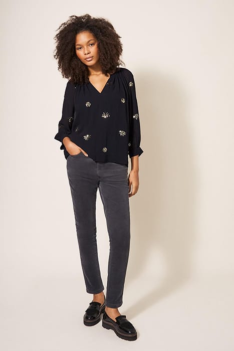 ASTRID SEQUIN TOP BLACK 2