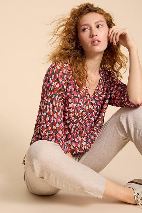 RAE  COTTON TOP PINK PRINTED 3