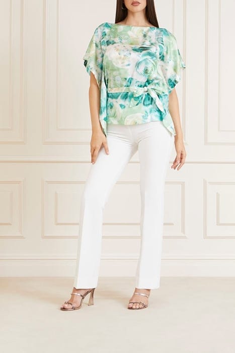 MARCIANO BY GUESS BAJA BEACH KIMONO ROSES BOUQUET BLOUSE PRI 3