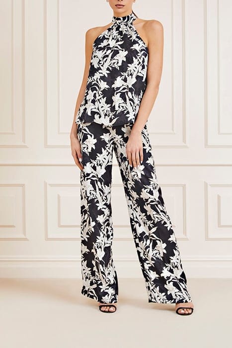 MARCIANO BY GUESS SUNBURST TOP BLACK PRINT 3