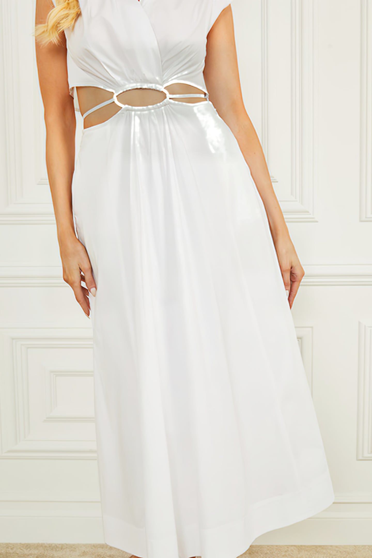 MARCIANO BY GUESS BALI SHIRT DRESS TRUE WHITE 8