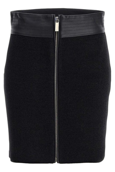 MARCIANO BY GUESS GIO ZIPPED SKIRT JET BLACK 4