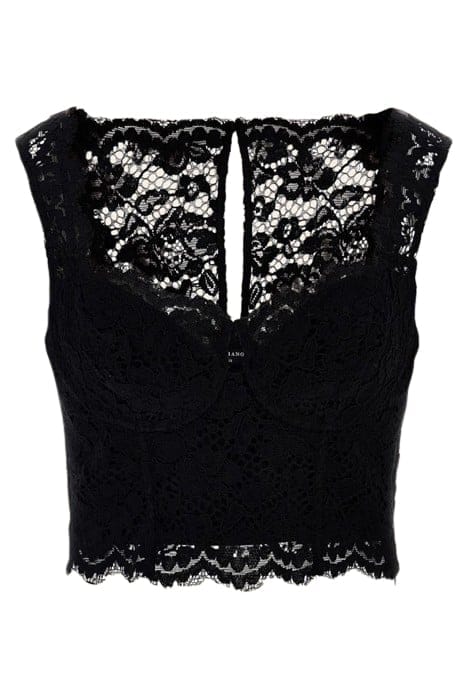 MARCIANO BY GUESS CORSET VESPER TOP JET BLACK 4