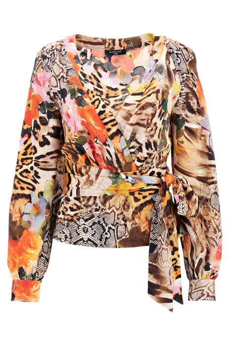 MARCIANO BY GUESS WILD FLOWER BLOUSE WILD FLOWER FALL PRI 4