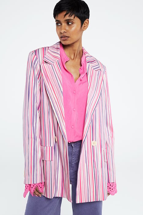 BENNY BLAZER CREAM WHITE/PINK CAN 1