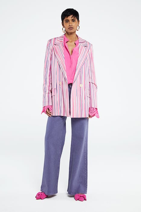 BENNY BLAZER CREAM WHITE/PINK CAN 2