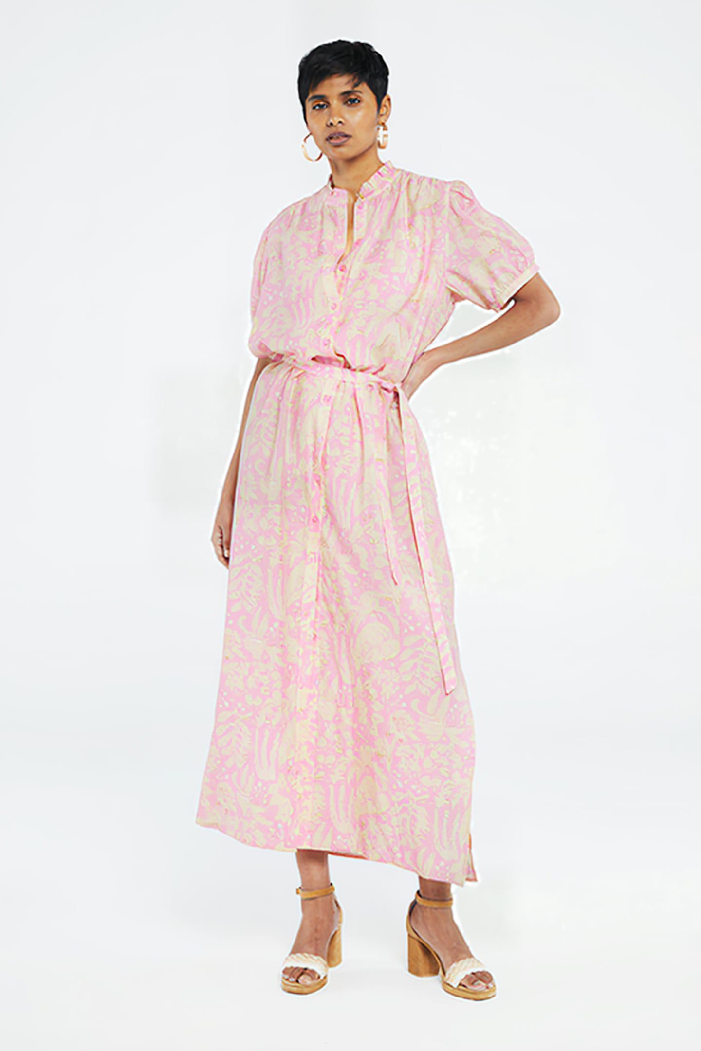 GIRLFRIEND MAXI DRESS PINK CANDY/SANDY BEA 1