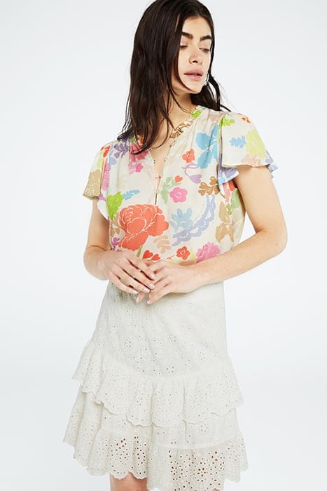 VANESSA TOP CREAM WHITE /PINK PA 1
