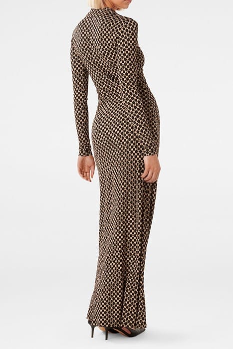 KAITLYN COLLARED JERSEY DRESS WINTON GEO 2