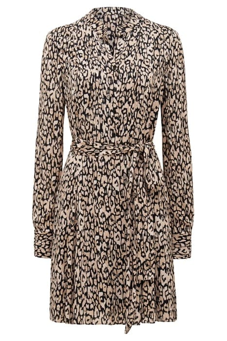 PERRY SHIRT GODET DRESS PAINTERLY ANIMAL 4