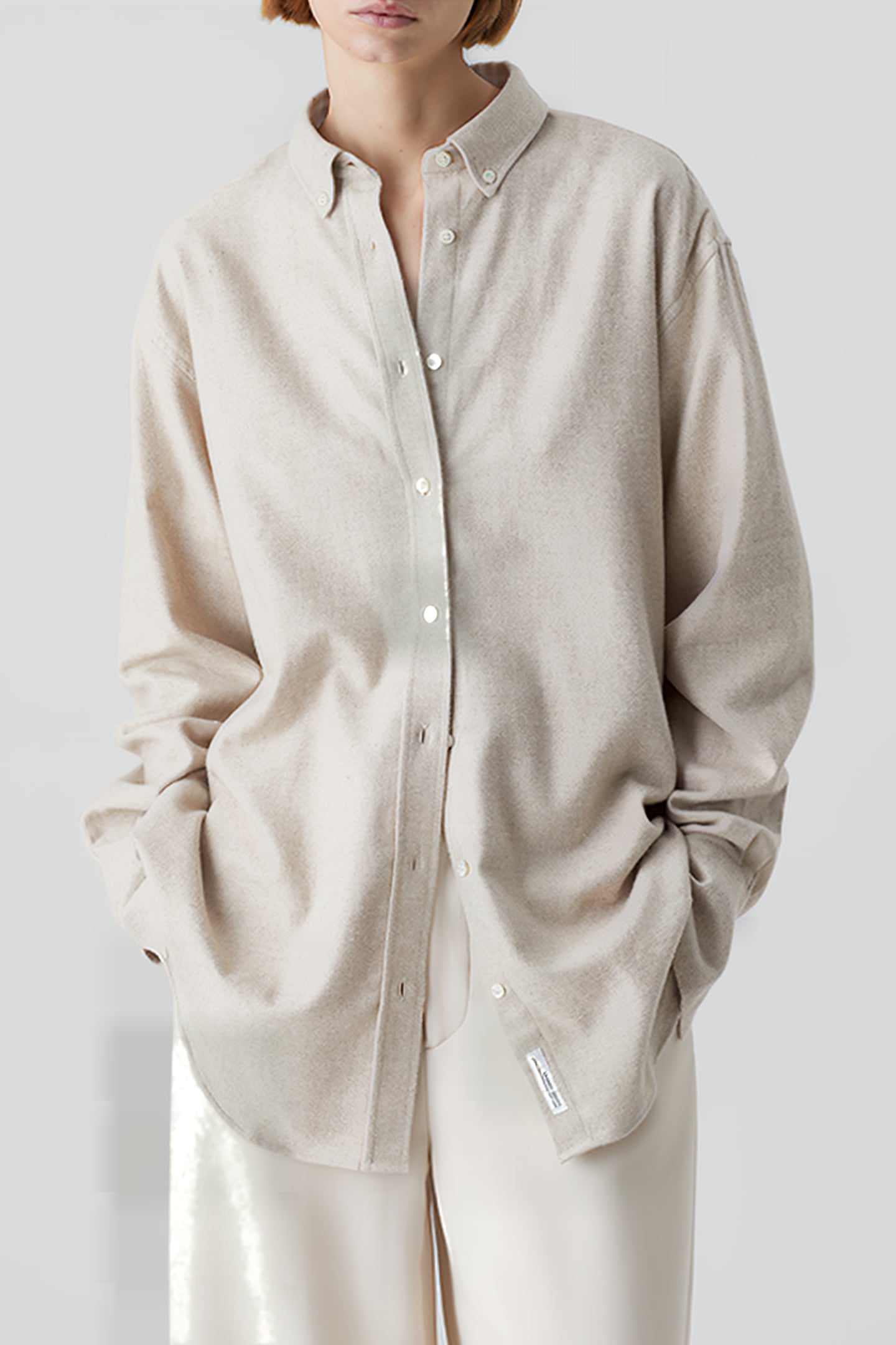 BUTTON DOWN SHIRTS & BLOUSES CEMENT 1