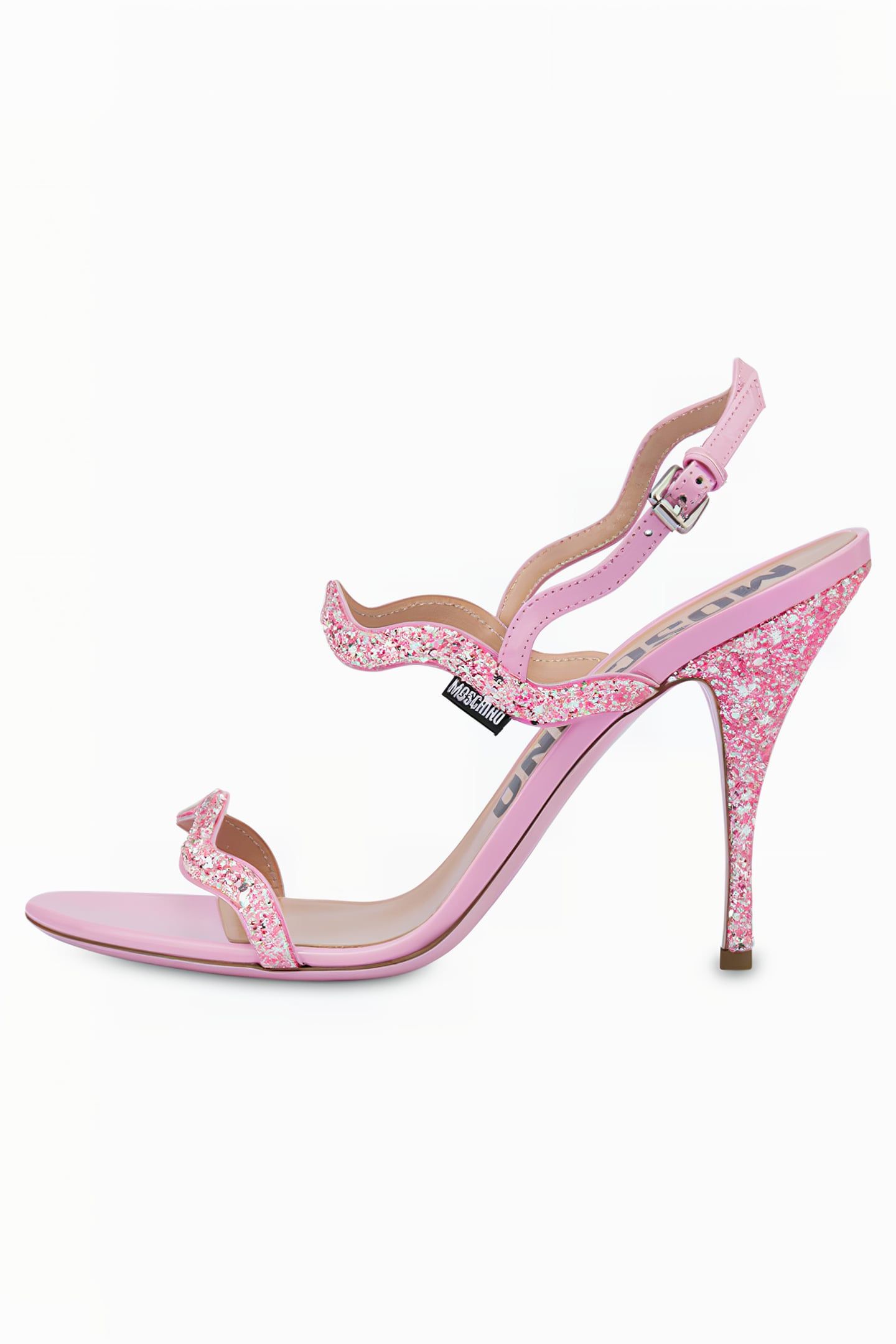 RIC RAC GLITTER HIGH SANDALS PINK 1