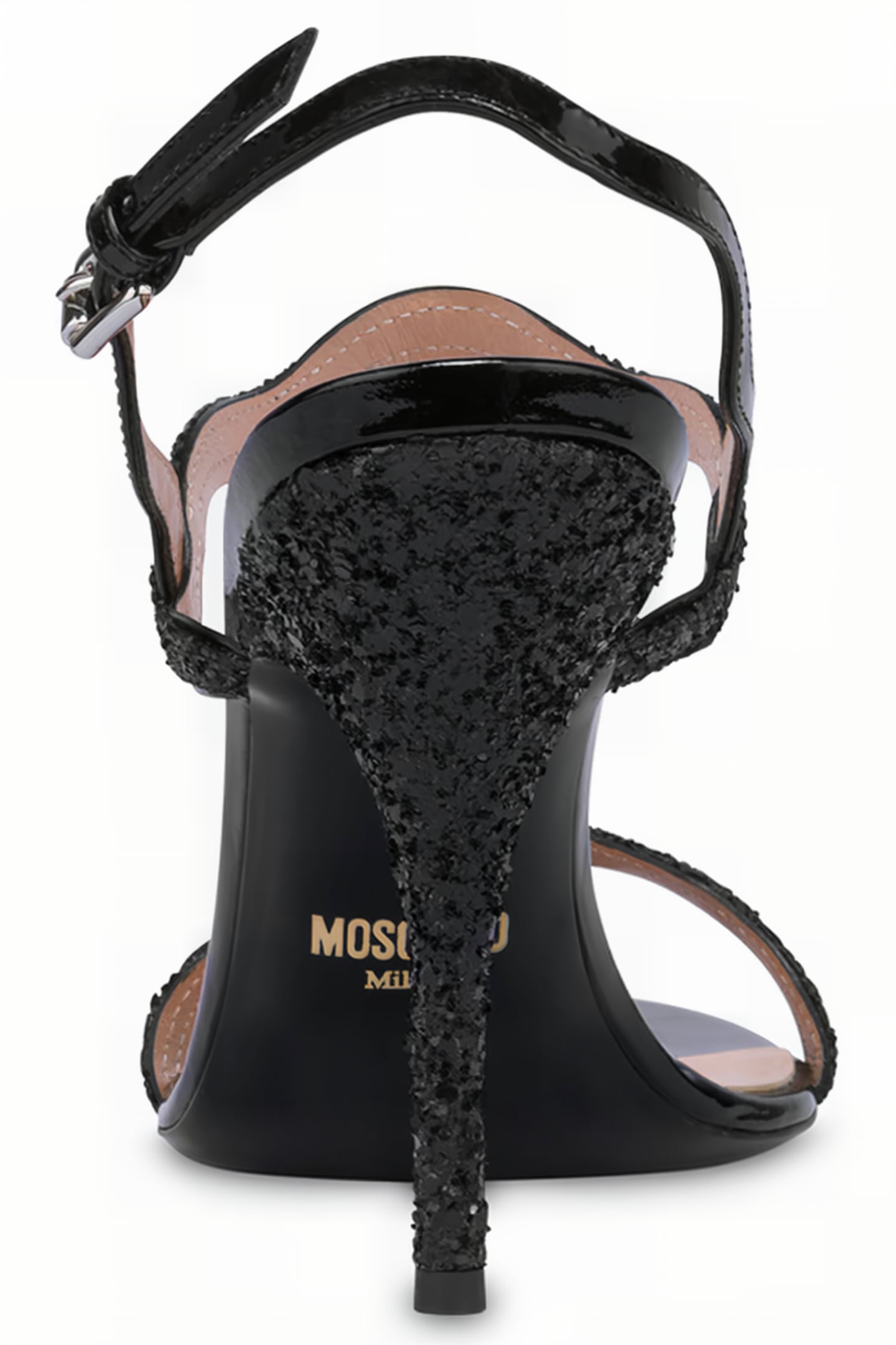 RIC RAC GLITTER HIGH SANDALS BLACK 3
