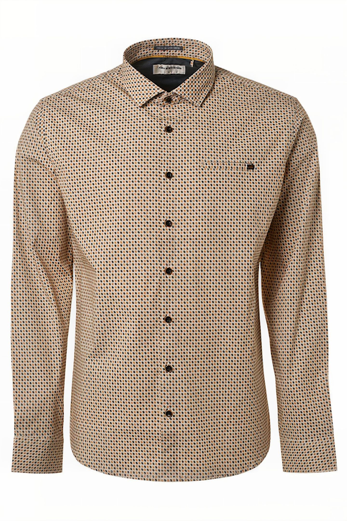SHIRT STRETCH ALLOVER PRINTED OFFWHITE 1