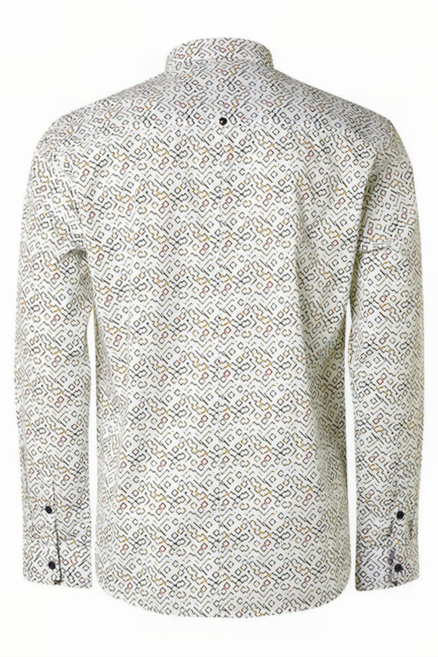 SHIRT STRETCH ALLOVER PRINTED WHITE 5
