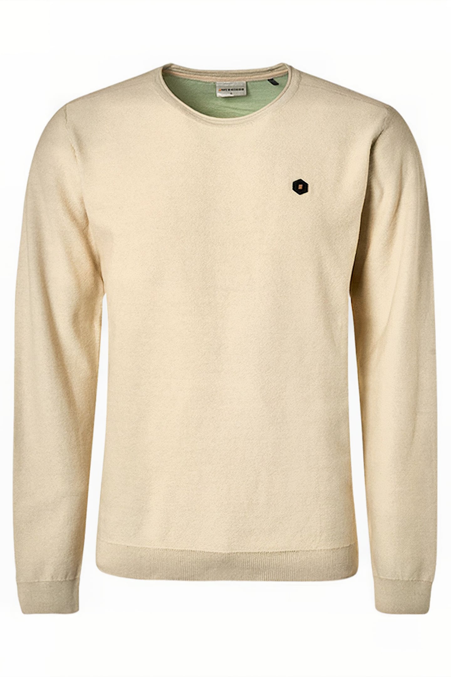PULLOVER CREWNECK JACQUARD WITH CONTRAST COLOUR INSIDE LIGHT 4