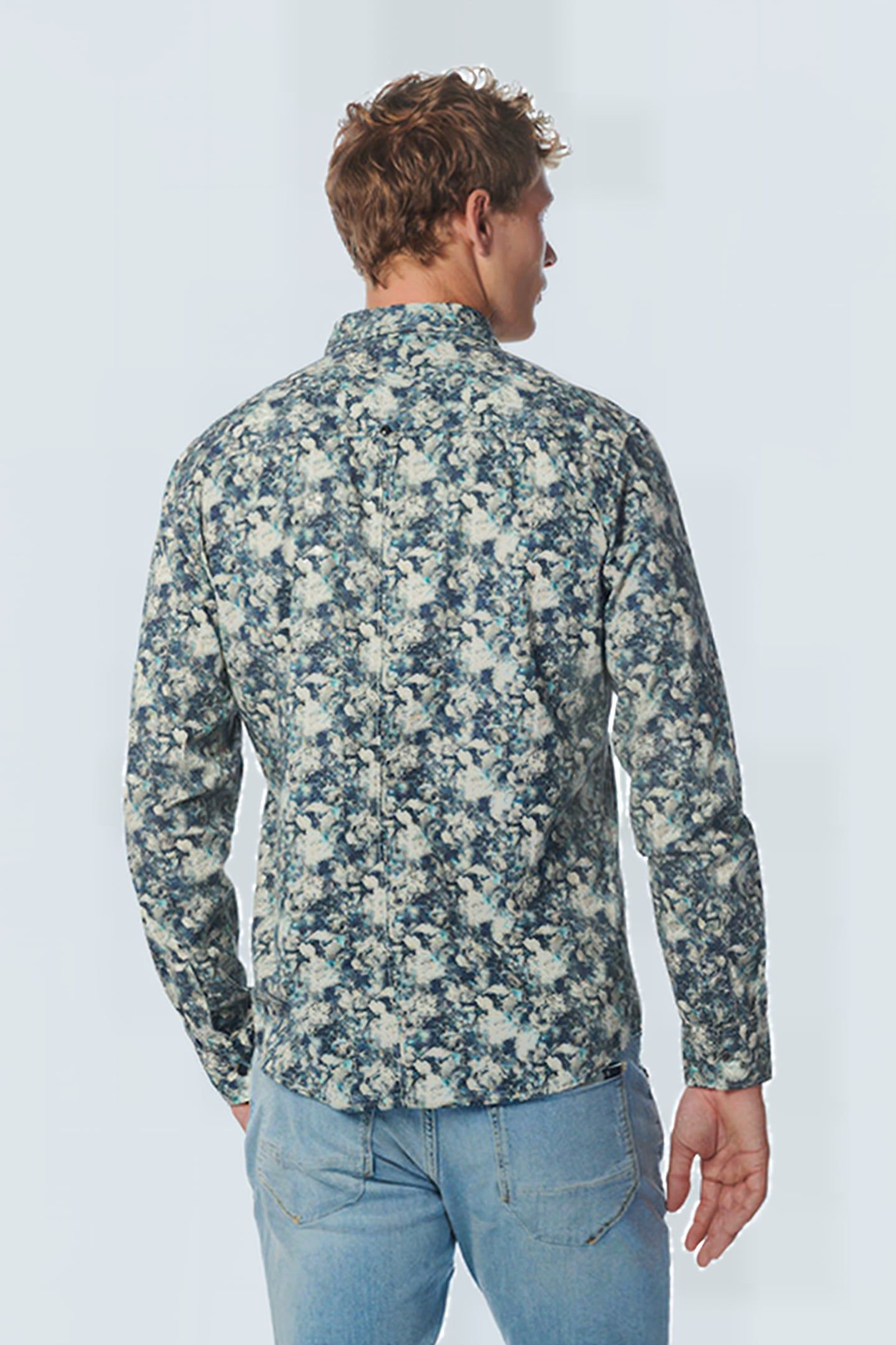 SHIRT STRETCH ALLOVER PRINTED STEEL 2
