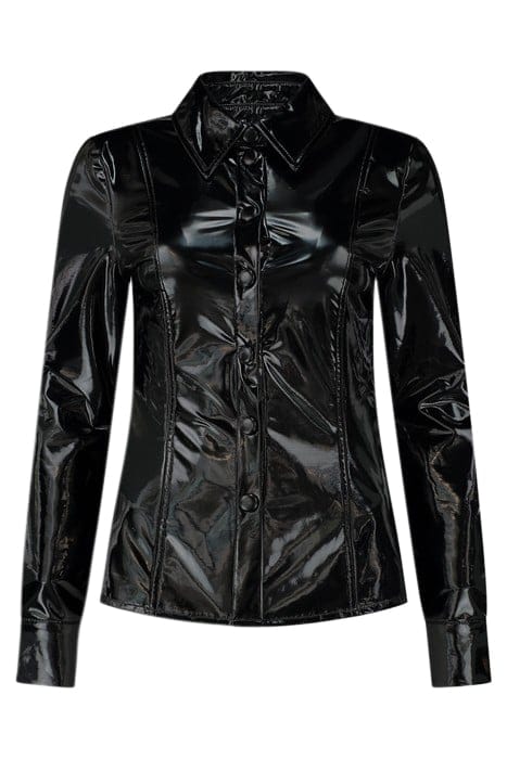 VINYL BLOUSE BLACK 2