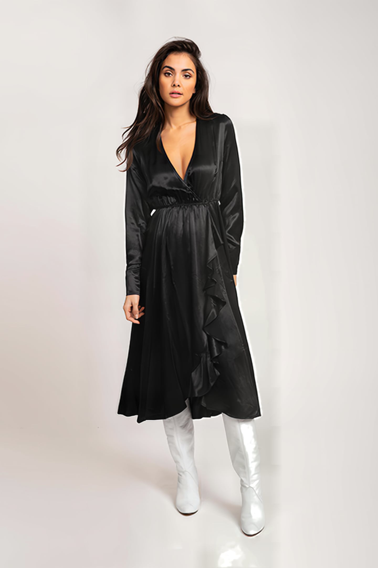SAGE LONG DRESS BLACK 1