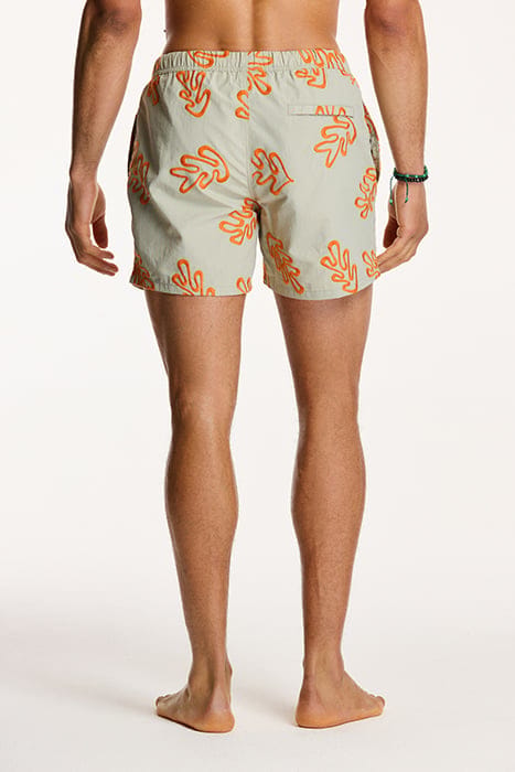 MEN SWIM SHORTS NICK EMBROIDERY BEIGE 7