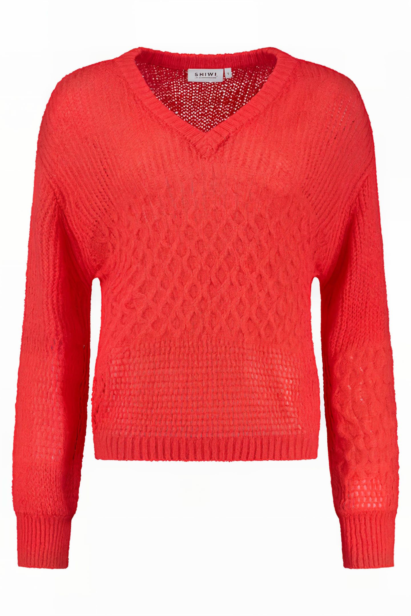 LADIES HAILEY SWEATER SICILIAN RED 4