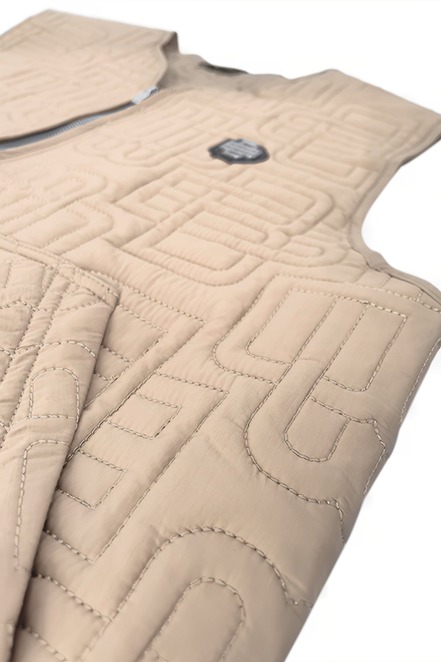 MONOGRAM QUILTED VEST BROWN 6