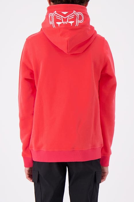 JR. SCRIPT HOODIE RED 2
