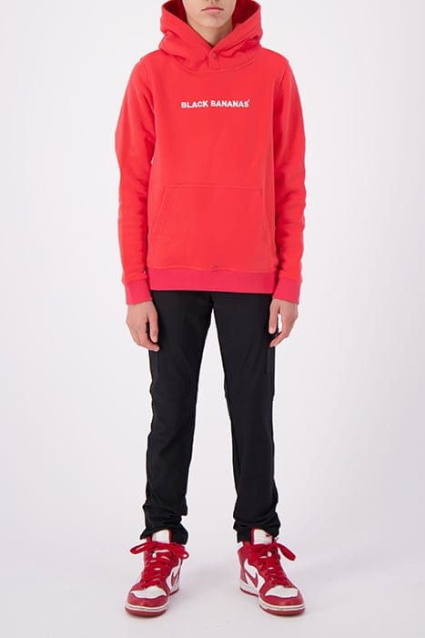 JR. SCRIPT HOODIE RED 3