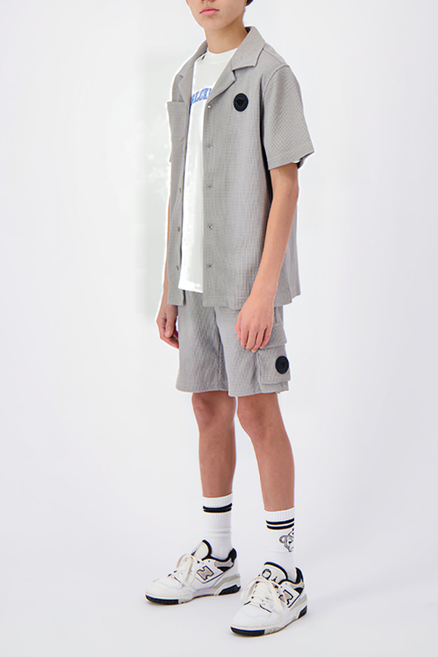 JR. WAFFLE SHIRT GREY 2