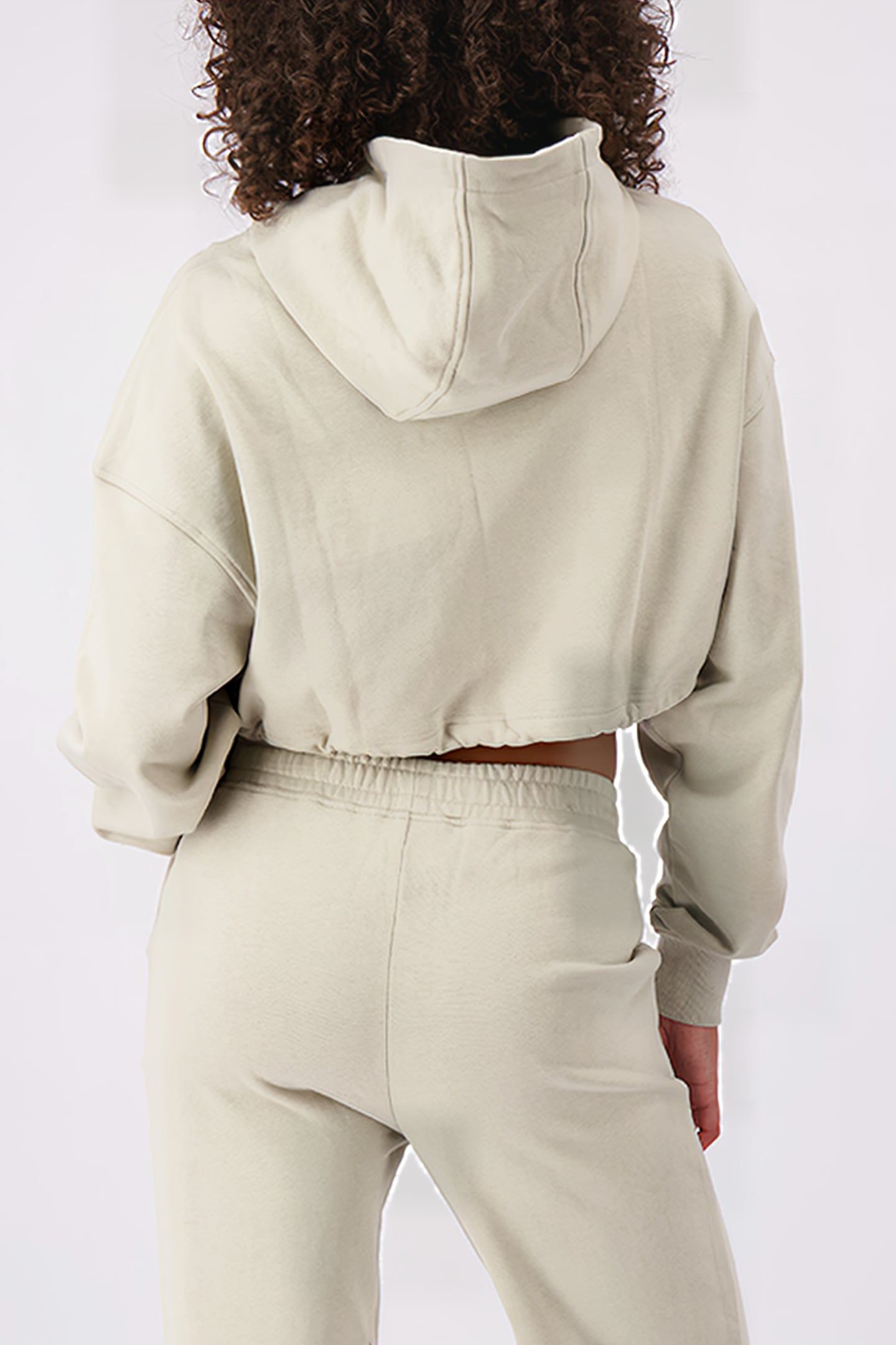MONOGRAM HOODIE SAND 2