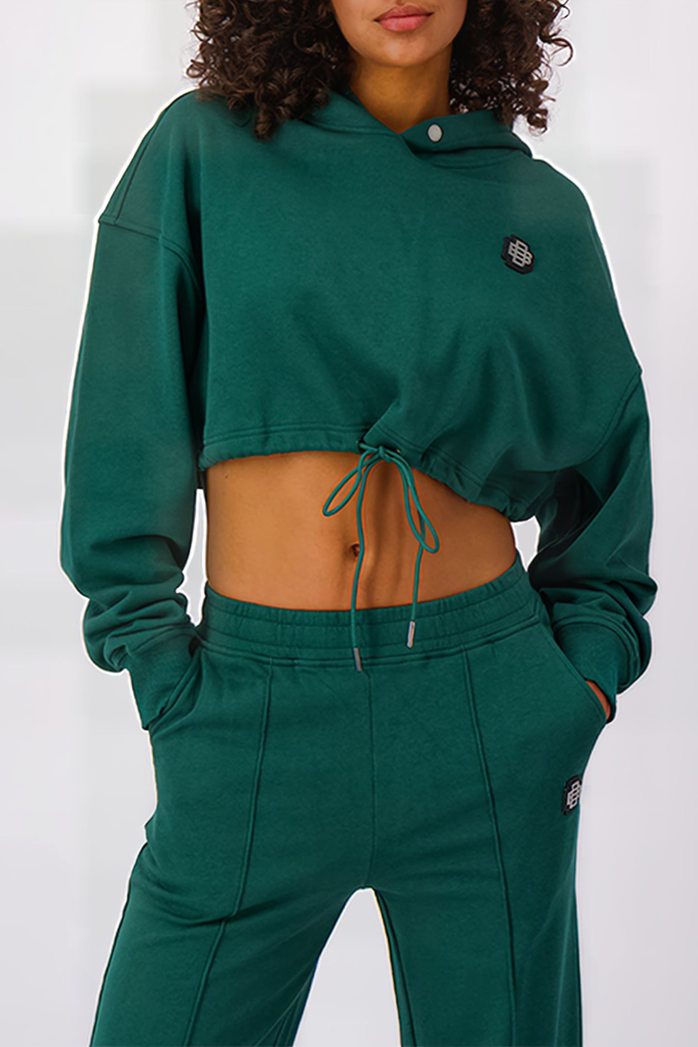 MONOGRAM HOODIE DARK GREEN 1