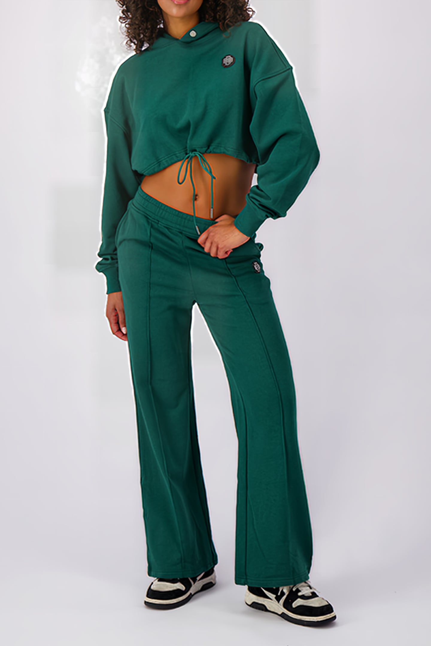 MONOGRAM HOODIE DARK GREEN 3