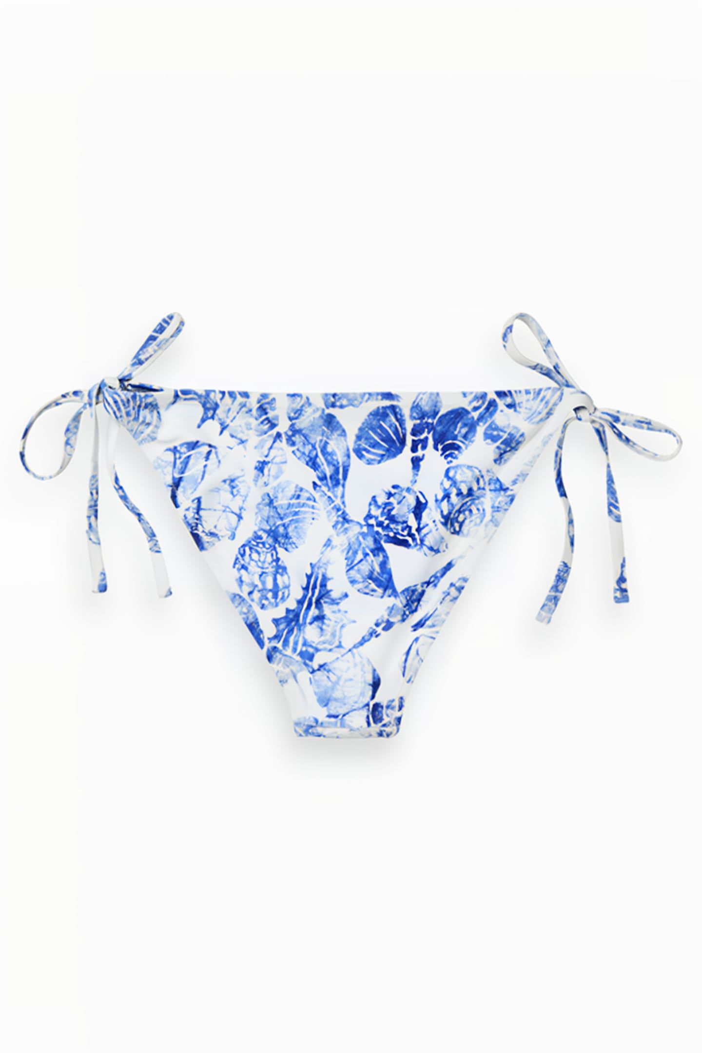 REVERSIBLE PRINTED BIKINI BOTTOM SHELL BATIK BLUE 2