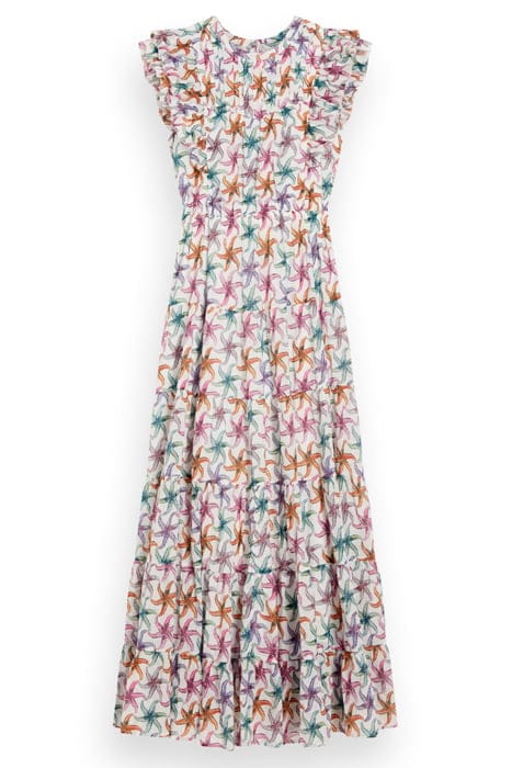 PRINTED MAXI COTTON VOILE DRESS STARFISH 3