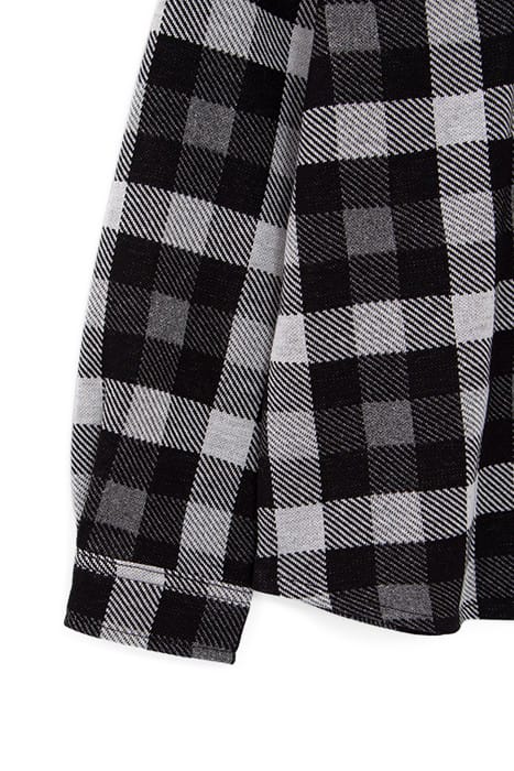 BOYS' BLACK CHECK SHIRT WITH DETACHABLE HOOD 5